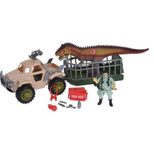 Detský hrací set Dinosaurus trailer, 4 ks