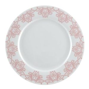 Florina Porcelánový plytký tanier Orient 27 cm, ružová