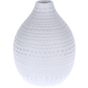 Koopman Keramická váza Asuan biela, 17,5 cm
