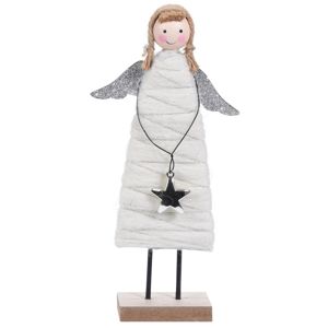 Koopman Vianočný anjel Berenice strieborná, 23 cm 