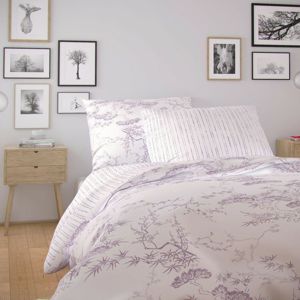 Kvalitex Bavlnené obliečky Nordic Disa fialová, 140 x 200 cm, 70 x 90 cm