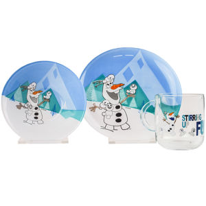 Mäser 3-dielna detská jedálenská súprava Frozen, Olaf a Snowmen