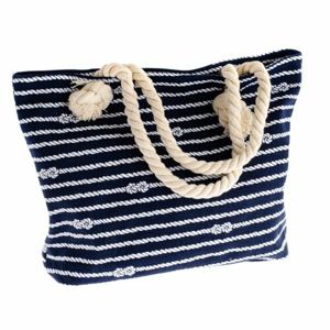 Textilná taška so zipsom Nautical, modrá