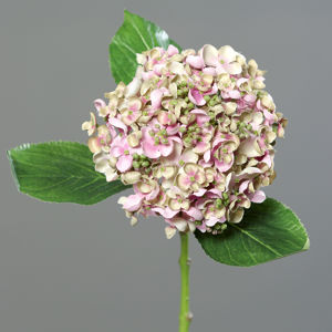 Umelá hortenzia svetloružová, 44 cm